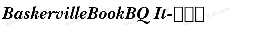 BaskervilleBookBQ It字体转换
